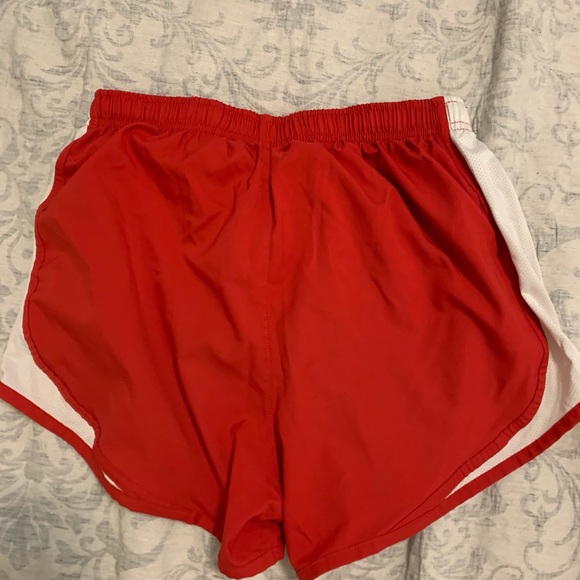 Red Nike running shorts - Picture 2 of 3